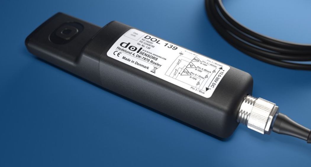 Feuchte-, Temperatur- und CO2-Sensor DOL-139 m/M12 Stecker